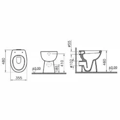 Vitra -Vitra hersteller vitra badkeramik conforma wc stand 3000410