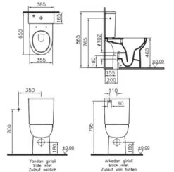 VitrA Conforma Stand-WC, VitrA Flush 2.0, Tiefspüler Ohne Spülrand -Vitra hersteller vitra badkeramik conforma wc stand 4033409