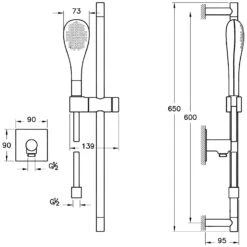 VitrA Istanbul Brause Set