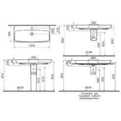 VitrA Metropole Waschtisch 100 X 46 Cm Mit Überlauf