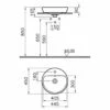 VitrA Metropole Aufsatzwaschtisch Rund 44,5 X 45 Cm Ohne Überlauf, Geschliffen -Vitra hersteller vitra badkeramik metropole waschtische aufsatzwaschtisch 3000458