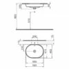 VitrA Metropole Unterbauwaschtisch Oval 59,5 X 45,5 Cm Mit Überlauf