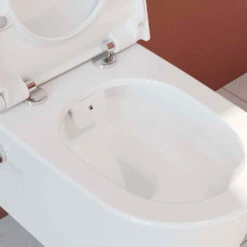 VitrA Options Nest Wand Tiefspül-WC Mit Bidetfunktion Und Thermostat-Armatur -Vitra hersteller vitra badkeramik options wc nest 6462797