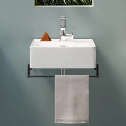 VitrA Equal Set Handtuchhalter Und Handwaschbecken