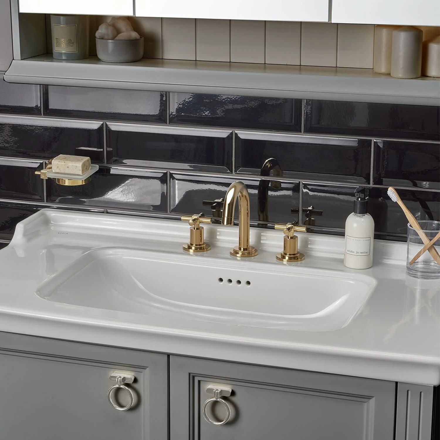 VitrA Valarte Waschtischkombination 79,5 cm, mit 2 Türen VitrA Valarte Waschtischkombination 79,5 Cm, Mit 2 Türen -Vitra hersteller vitra badmoebel valarte waschtischkombination 79 12306437