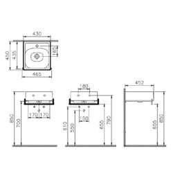 VitrA Equal Set Handtuchhalter Und Handwaschbecken 4 VitrA Equal Set Handtuchhalter Und Handwaschbecken -Vitra hersteller vitra equal badmoebel set handtuchhalter 2956279