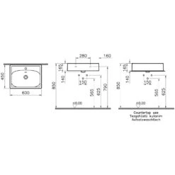 VitrA Equal Waschtisch Mit Überlaufschlitz -Vitra hersteller vitra equal waschbecken waschtische mit 2947597
