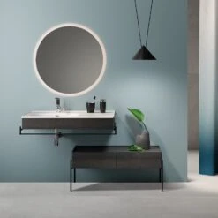 VitrA Equal Möbelwaschtisch Asymmetrisch -Vitra hersteller vitra equal waschbecken waschtische moebelwaschtisch 4021361