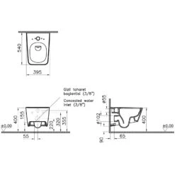VitrA Equal Wand-WC VitrA Flush 2.0
