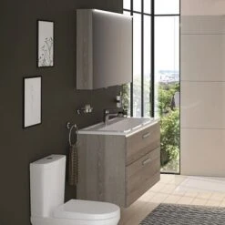 VitrA Integra Möbelwaschtisch 100 Cm, Mit Überlaufloch, 1 Hahnloch Mittig