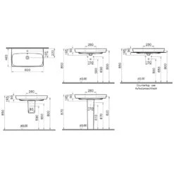 VitrA Metropole Waschtisch 80 X 46 Cm Mit Überlauf -Vitra hersteller vitra metropole waschtische 80 x 1229207