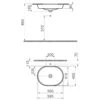 VitrA Metropole Unterbauwaschtisch Oval 59,5 X 45,5 Cm Ohne Überlauf