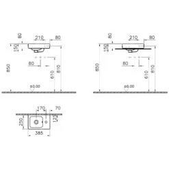 VitrA Options Handwaschbecken 38,5 X 25 Cm
