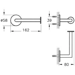 VitrA Origin Papierrollenhalter