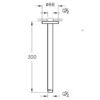 VitrA Origin Deckenarm Für Duschkopf, Ausladung 30 Cm -Vitra hersteller vitra origin brause deckenarm duschkopf 3136061