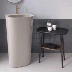 VitrA Plural Monoblock Waschtisch Bodenstehend Ohne Überlaufloch -Vitra hersteller vitra plural waschtische monoblock bodenstehend 4691849