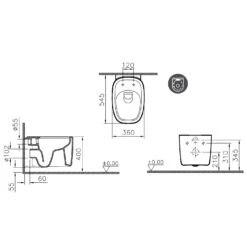VitrA Plural Wand-WC VitrA Flush 2.0 -Vitra hersteller vitra plural wcs bidets urinale 2957701