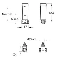 VitrA Unterputzkörper Für Absperrventil 1/2"