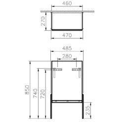 VitrA Equal Halbhochschrank Türanschlag Rechts -Vitra marken vitra badmobel equal 5394578