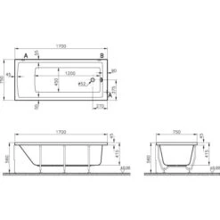 VitrA Integra Badewanne 170 X 75 Cm