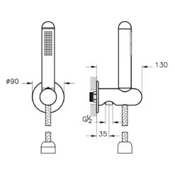 VitrA Liquid Handbrause-Set