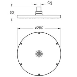 VitrA Origin Kopfbrause Ø 25 Cm -Vitra vitra armaturen origin brause kopfbrause dm 11853045