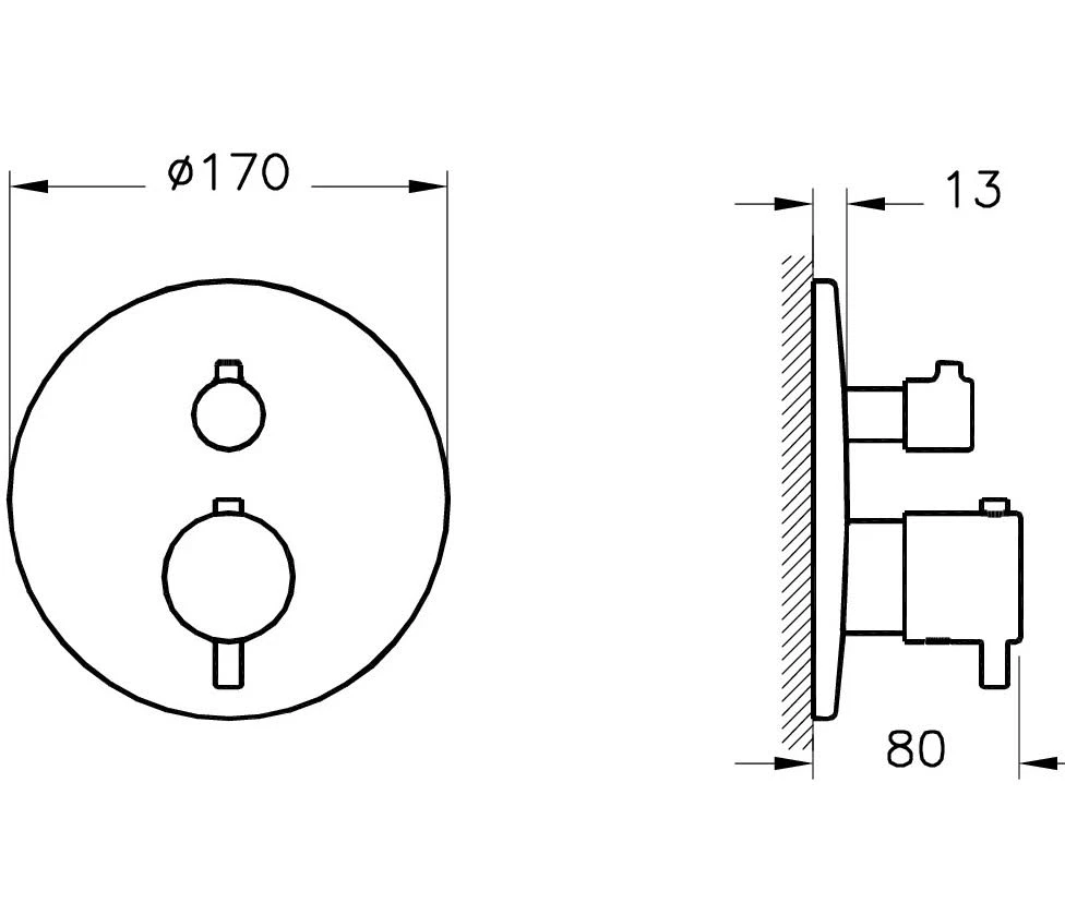 VitrA Origin Wannenfüll- und Brausethermostat, Unterputz VitrA Origin Wannenfüll- Und Brausethermostat, Unterputz -Vitra vitra armaturen origin wanne wannenfuell und 8750573