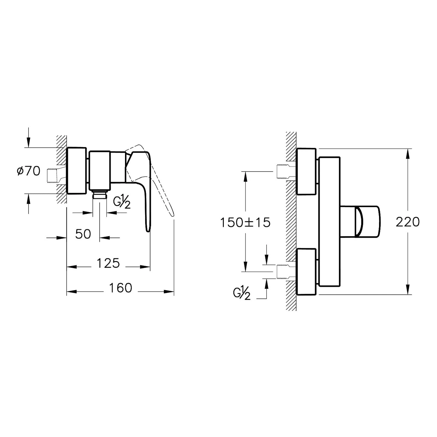 VitrA Root Round Einhebel-Brausearmatur für Aufputz VitrA Root Round Einhebel-Brausearmatur Für Aufputz -Vitra vitra armaturen root round brause einhebel 9151517