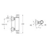 VitrA Root Round Thermostat-Brausearmatur AquaHeat Für Aufputz -Vitra vitra armaturen root round brause thermostat 9151928