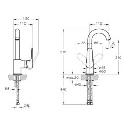 VitrA Root Round Einhebel-Waschtischmischer Ohne Ablaufgarnitur -Vitra vitra armaturen root round waschtisch einhebel 9151769
