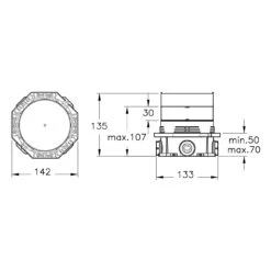VitrA Root V-Box Unterputzkörper Einbau-Box 2022 Für Fertigmontageset