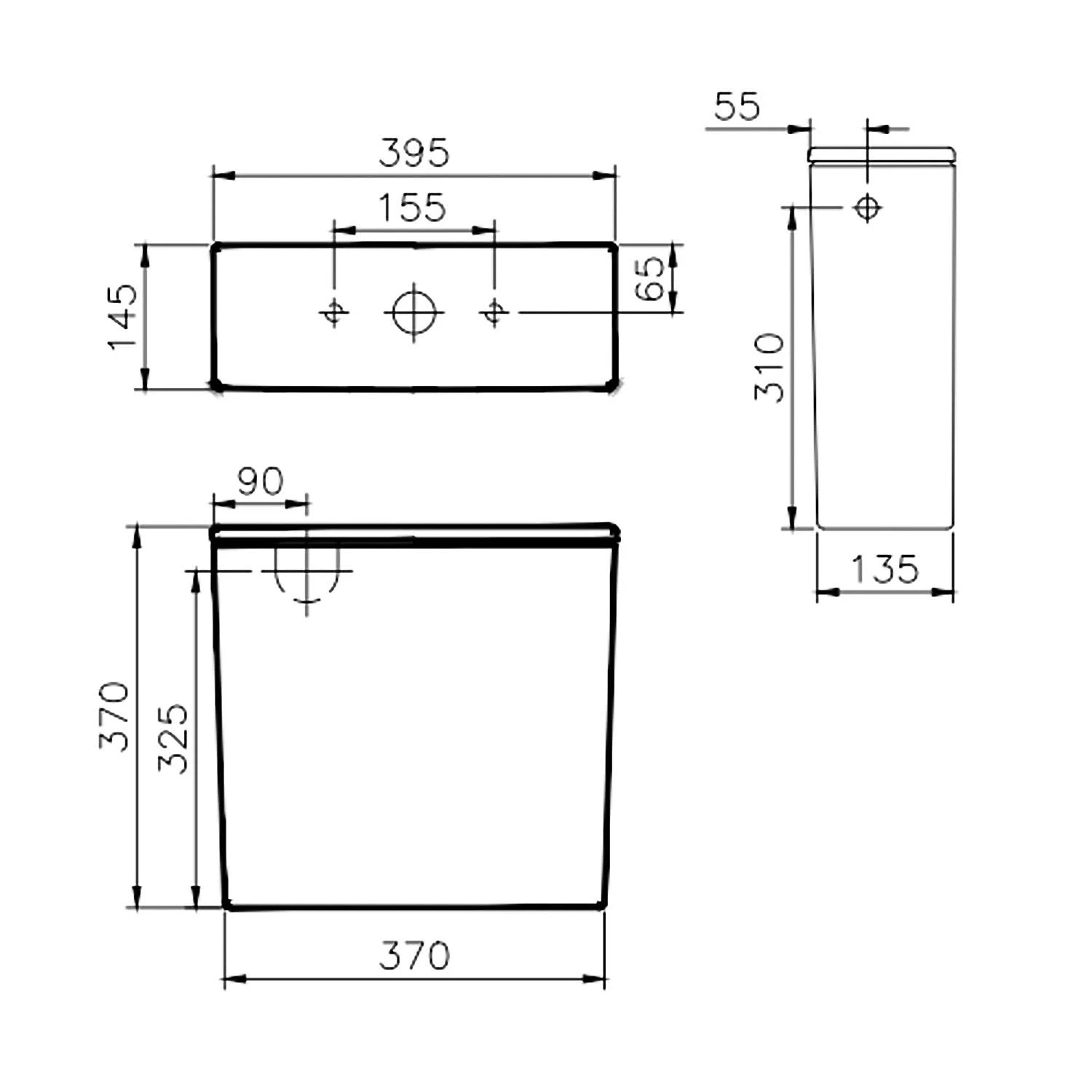 VitrA Integra Square keramischer Aufsatzspülkasten VitrA Integra Square Keramischer Aufsatzspülkasten -Vitra vitra badkeramik integra wc square keramischer 9413156