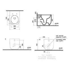 VitrA Liquid Stand-WC VitrA Flush 2.0 Mit Bidetfunktion