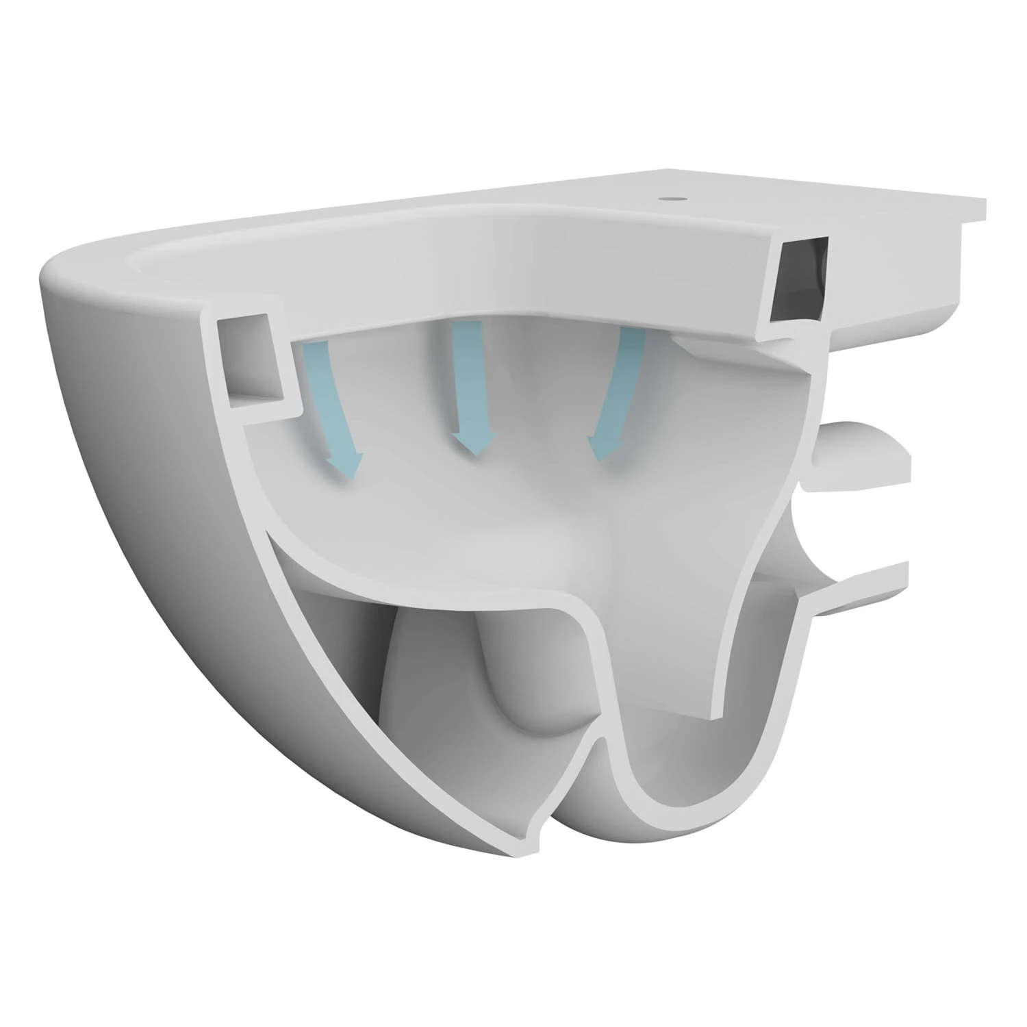 VitrA Sento Wand-WC Tiefspüler mit Spülrand VitrA Sento Wand-WC Tiefspüler Mit Spülrand -Vitra vitra badkeramik sento wc wand tiefspueler 6128257