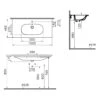 VitrA Zentrum Möbelwaschtisch 100,5 Cm, Mit Überlaufloch, 1 Hahnloch Mittig -Vitra vitra badkeramik zentrum moebelwaschtisch 100 5 10598102