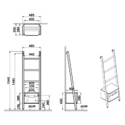 VitrA Sento Handtuchhalter Mit Schublade 48 X 152 Cm