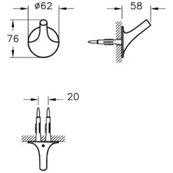 VitrA Istanbul Handtuchhaken
