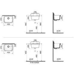 VitrA Options Pera Architecta Ausgußbecken