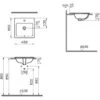 VitrA S20 Einbauwaschtisch 45 X 45 Cm -Vitra vitra s20 einbauwaschtisch 45 cm 5463b 0001 1306575