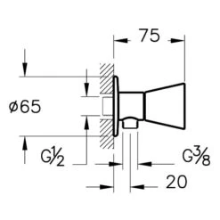 VitrA Liquid Eckventil G 1/2"